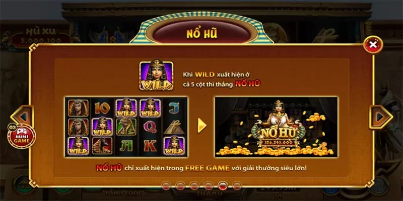Người chơi sẽ bắt gặp nhiều biểu tượng đặc trưng gắn với văn hóa Ai Cập cổ đại