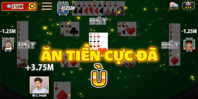 Khi cả 9 lá bài trên tay bạn đều tạo thành các phỏm, bạn sẽ ù ngay và thắng